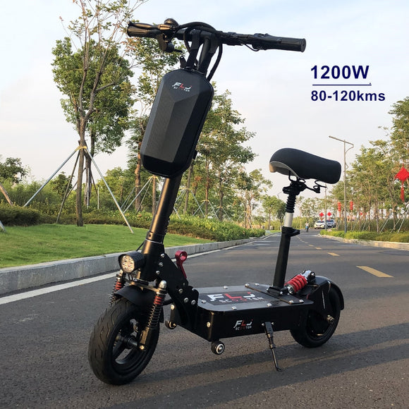 Best 1200W Electric Scooter with 80-120kms long Range electrico Bike hoverboard skateboard Skate for adults lady student Scooter