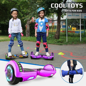 iScooter Hoverboard For Child 6.5 Inch Electric Skateboard E-Scooters Smart Bluetooth Speaker Balance Board With LED Two Wheels