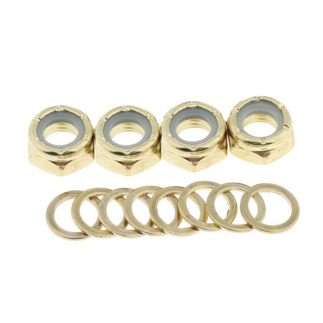 NEW Skateboard Bearing Spacers Washers Nuts Speed Kit Longboard Board Repair Rebuild Set Hoverboard Scooter Accessories Parts